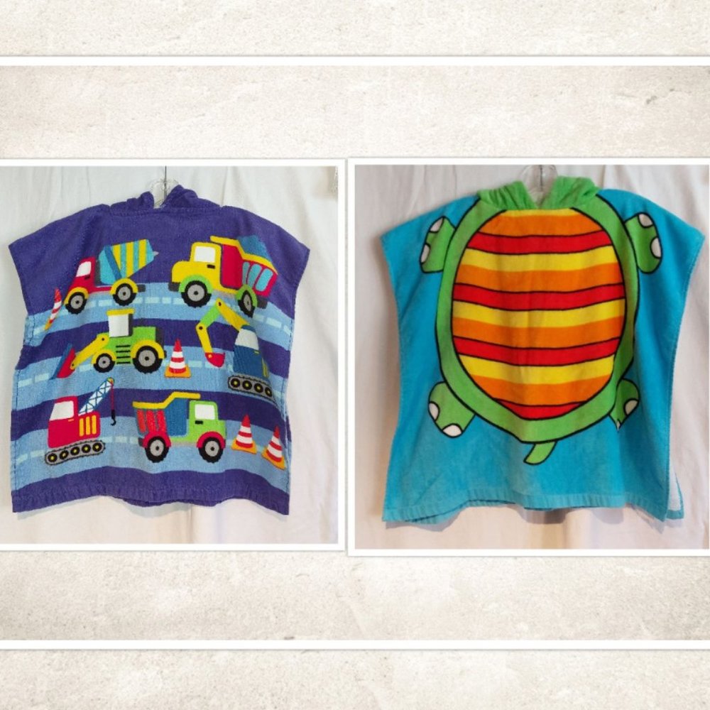 2 Toddler Hooded Beach Towels